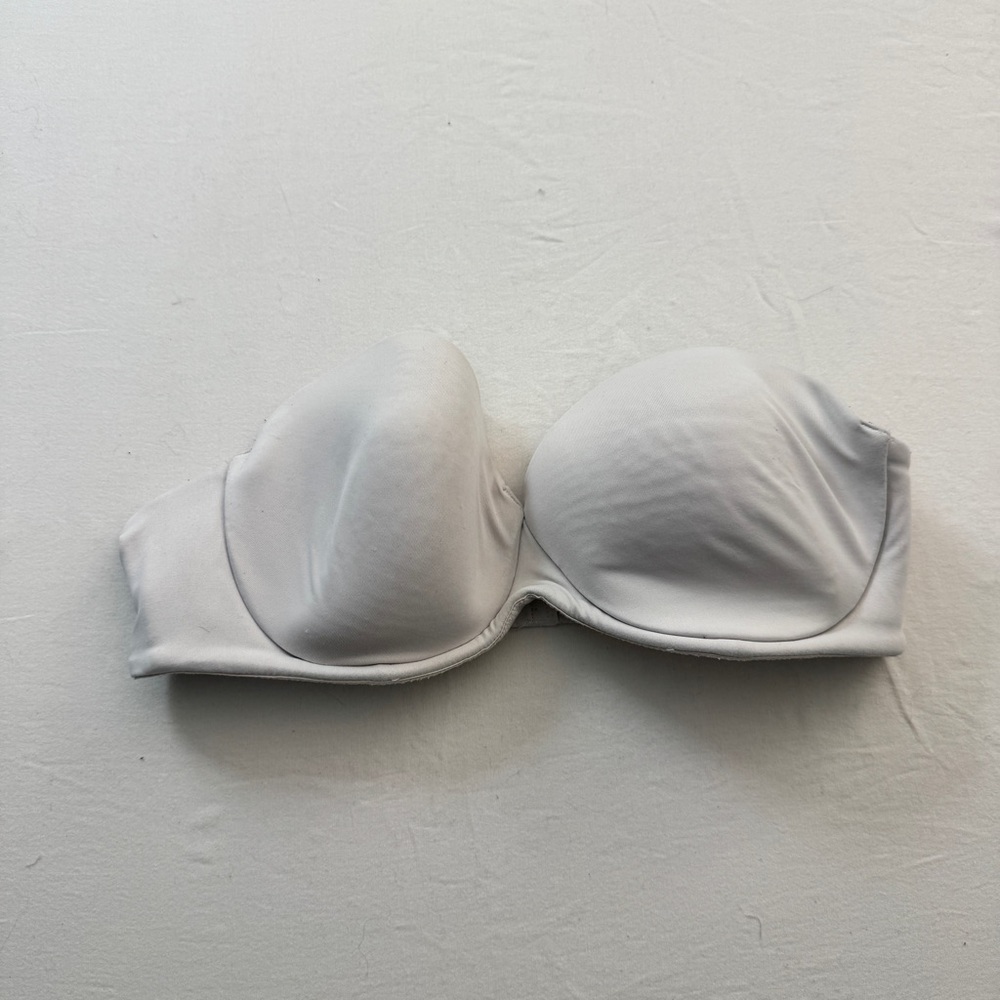 Ambrielle Classic White Strapless Bra